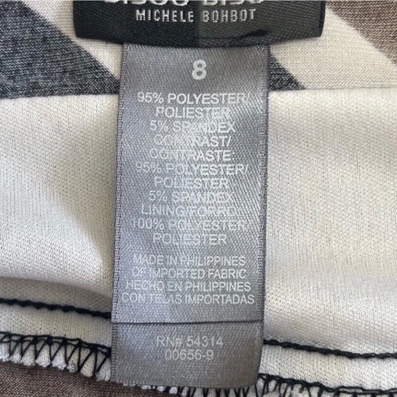 Bisou Bisou By Michelle Bohbot Y2K Halter Maxi Dress Artsy Brown Black Size 8 - Picture 3 of 6